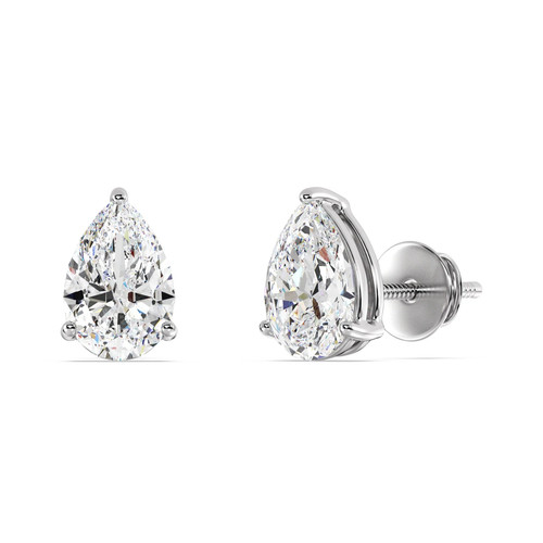 Birne diamant ohrringe - igi, lab