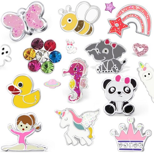 Kinder ohrstecker glitzer - ohrstecker,