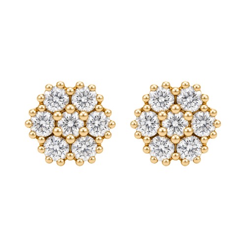 Diamant ohrringe blume - blume,
