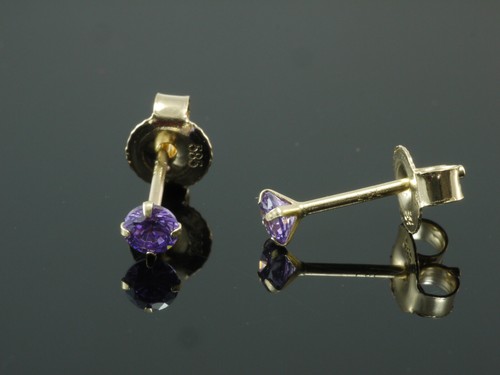 585 gold kleine - ohrstecker, mit