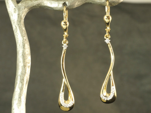 585 gold ohrringe mit - 585,