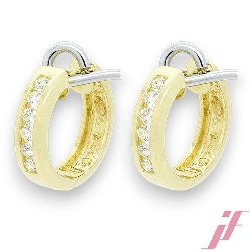 Creolen 585 gelbgold mit - gelbgold,