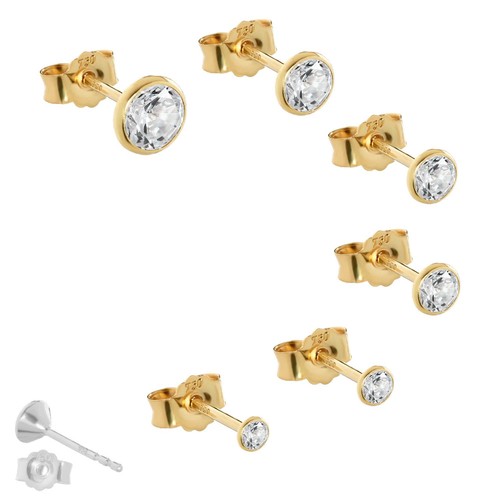 Einzel ohrstecker gelbgold 750 - einzel,