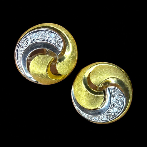 Vintage clip ohrringe 585 - clip,