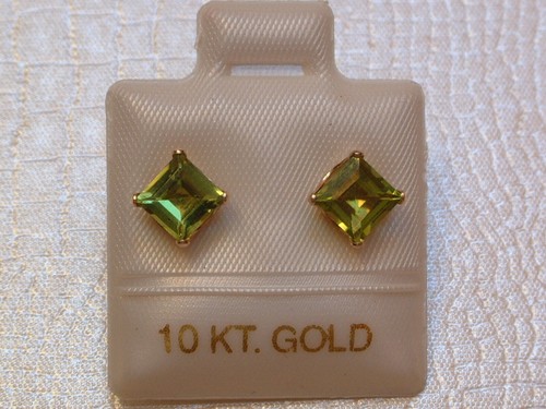Feinste peridot ohrstecker - ohrstecker,
