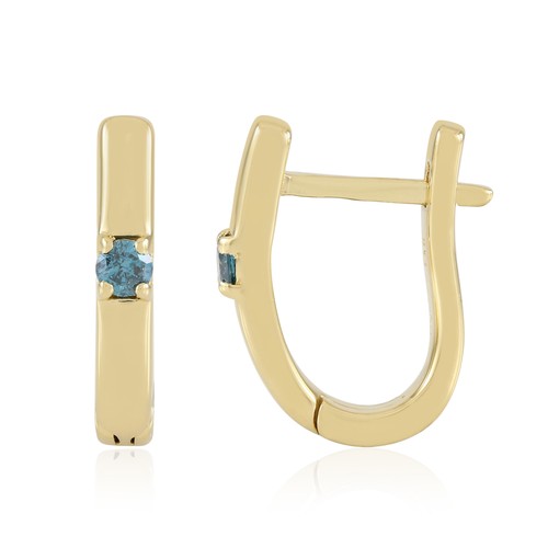 Ohrringe aus blauem diamant - ohrringe, i2-diamant