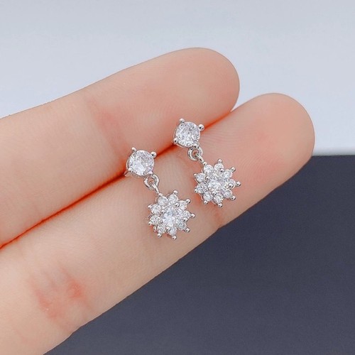 Ohrringe schneeflocke sterling - schneeflocke,