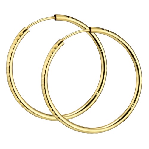 Materia damen creolen - creolen, gold