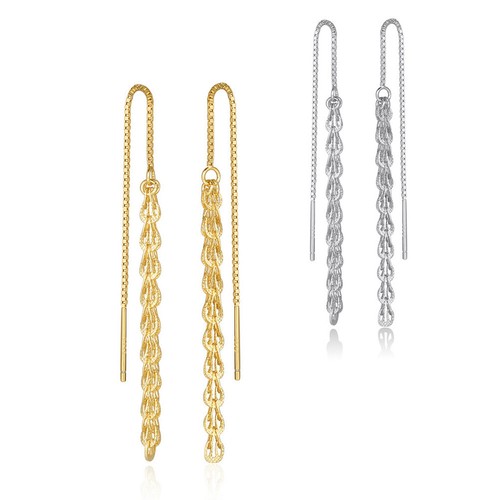 Ohrringe durchzieher sterling - ohrringe,
