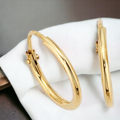 Creolen rund 333 - gold, gelbgold