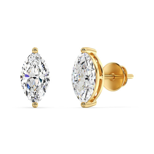 Gelbgold ohrstecker lab grown - gelbgold,