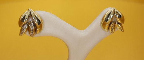 Gelbgold ohrstecker 585 mit - gelbgold,
