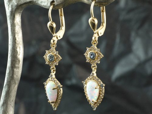 585 gold ohrringe mit - gold,