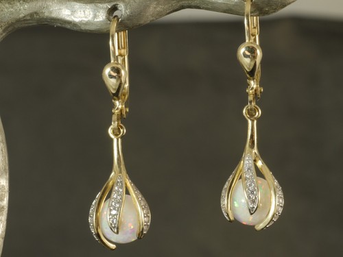 333 gold ohrringe - gold, mm