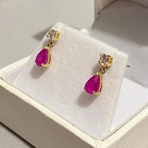 14k gelbgold birne - gelbgold,
