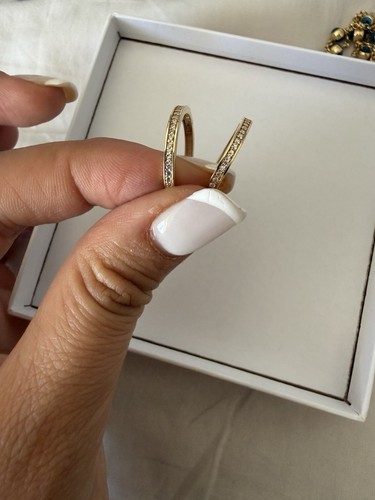 585 gold creolen - 585, mit
