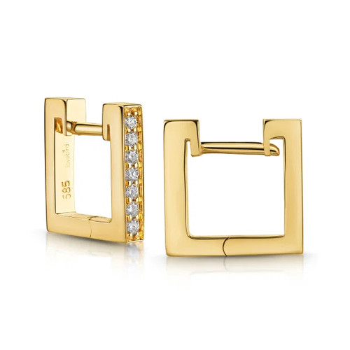 Lovebird klappcreolen gelbgold - lovebird,