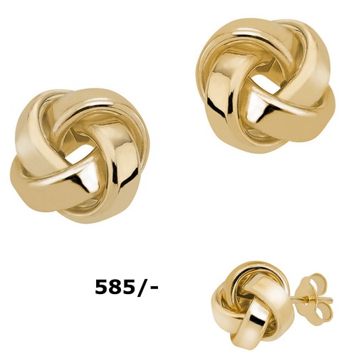 Ohrstecker 585 gold knoten - ohrstecker,